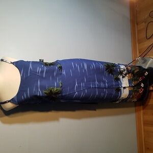 Hawaiian Aloha Top and Skirt Set Tropical Wrap FREE SIZE